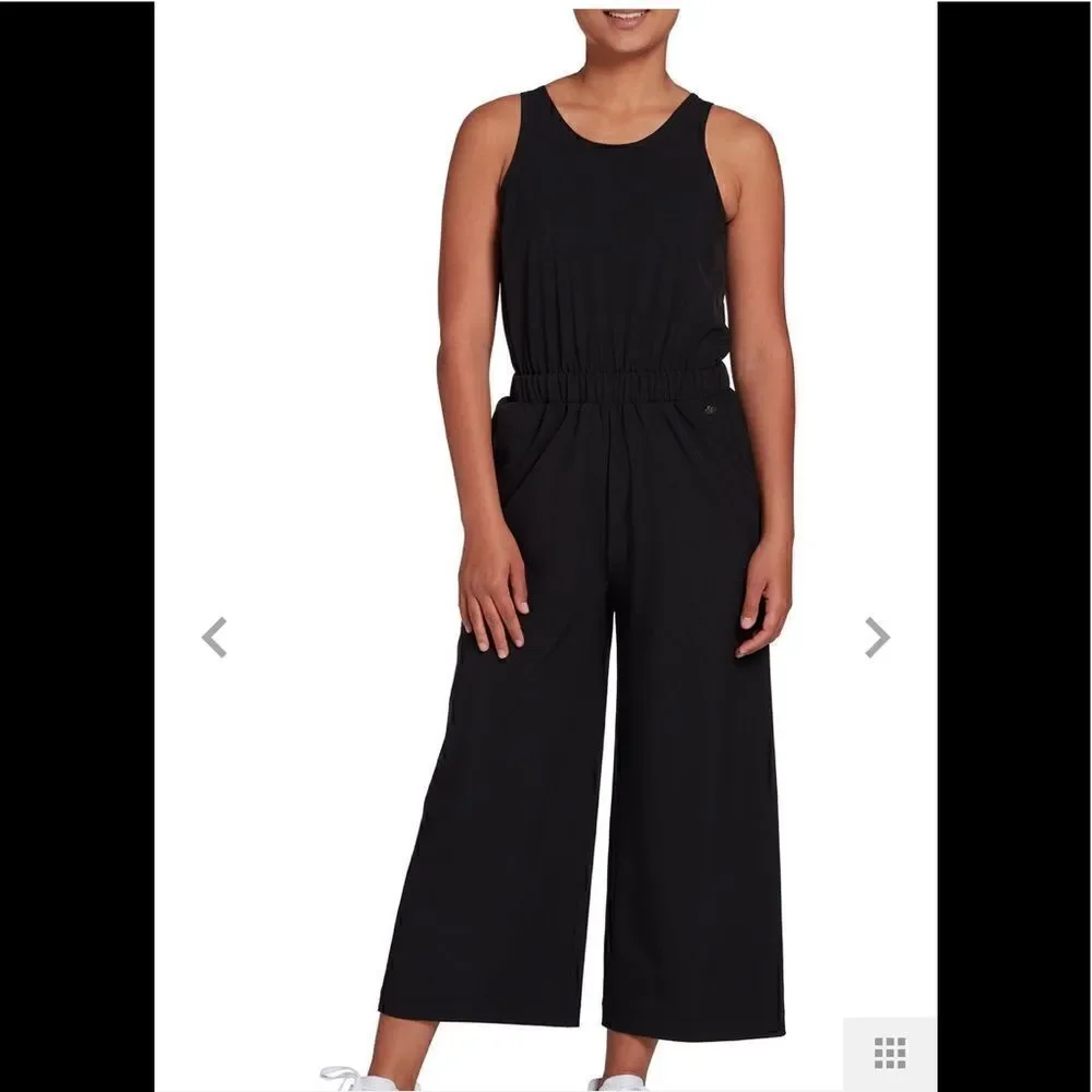 CALIA Wide Leg Overlap Jumpsuit
